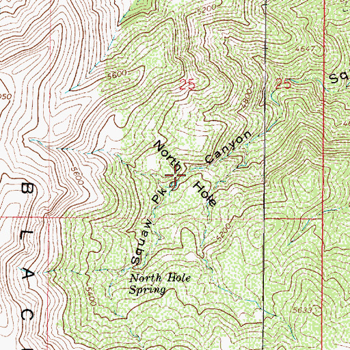Topographic Map of North Hole, AZ