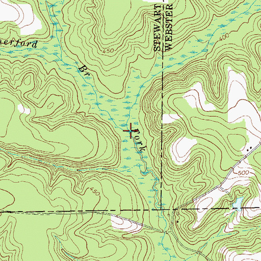 Topographic Map of Summerford Branch, GA