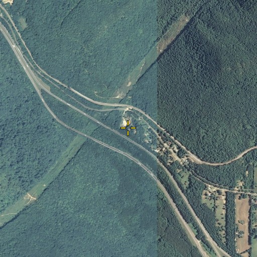 Aerial/Satellite Image of Summit Cemetery, GA