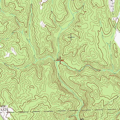 Topographic Map of Sweetwater Creek, GA