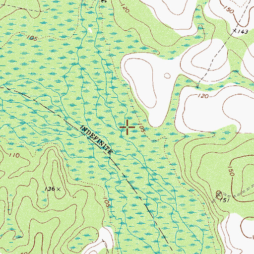 Topographic Map of Sweetwater Creek, GA