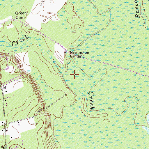Topographic Map of Sweigoffer Creek, GA