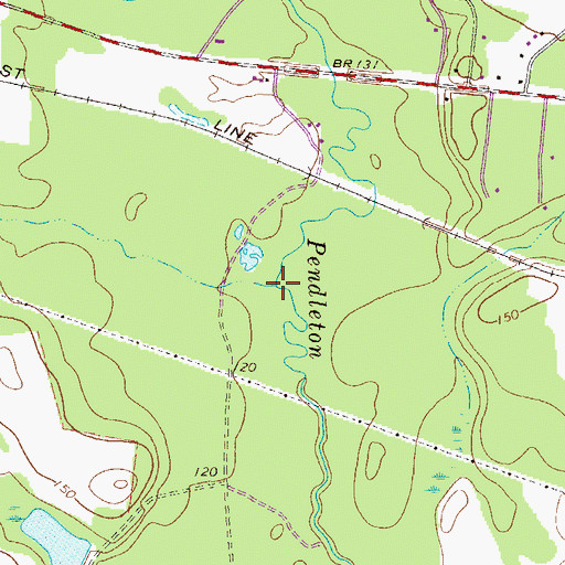 Topographic Map of Swift Creek, GA