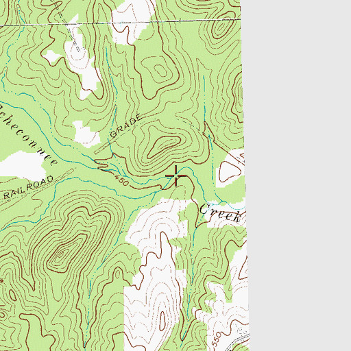 Topographic Map of Tanyard Creek, GA