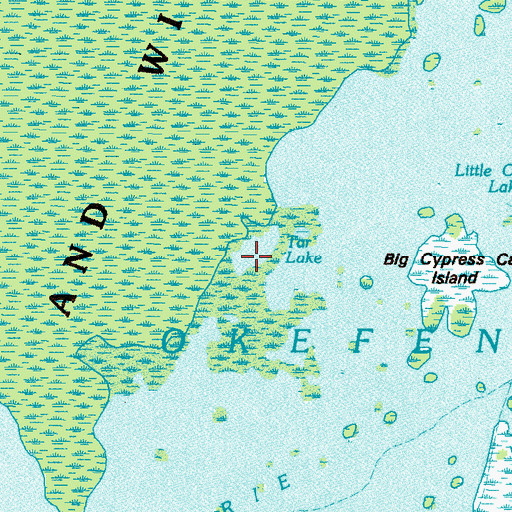 Topographic Map of Tar Lake, GA