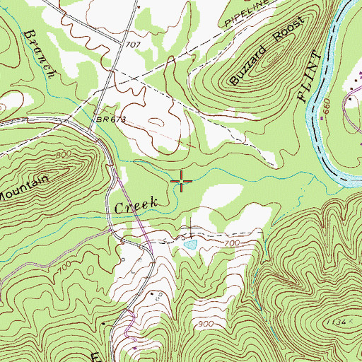 Topographic Map of Tarver Branch, GA