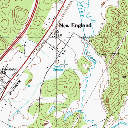 Topographic Map of Taylor Spring, GA
