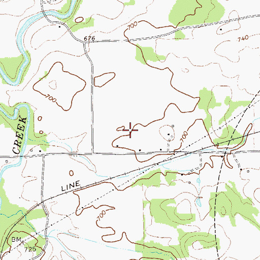 Topographic Map of Taylorsville Elementary School, GA
