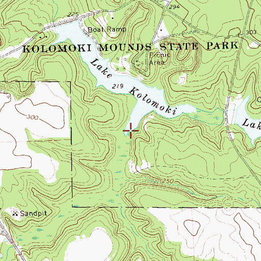 Topographic Map of Temple Creek, GA
