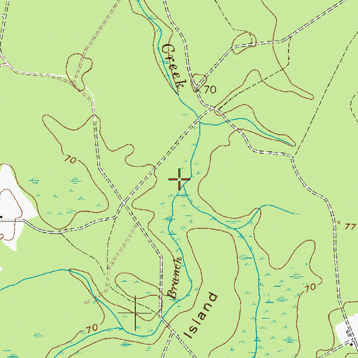 Topographic Map of Tennessee Branch, GA