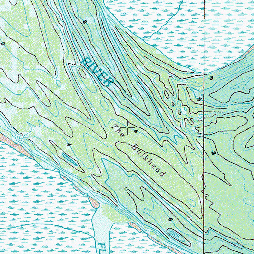 Topographic Map of The Bulkhead, GA