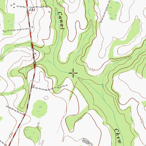 Topographic Map of The Canal, GA