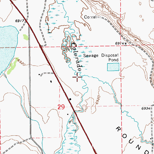 Topographic Map of Nutrioso Creek, AZ