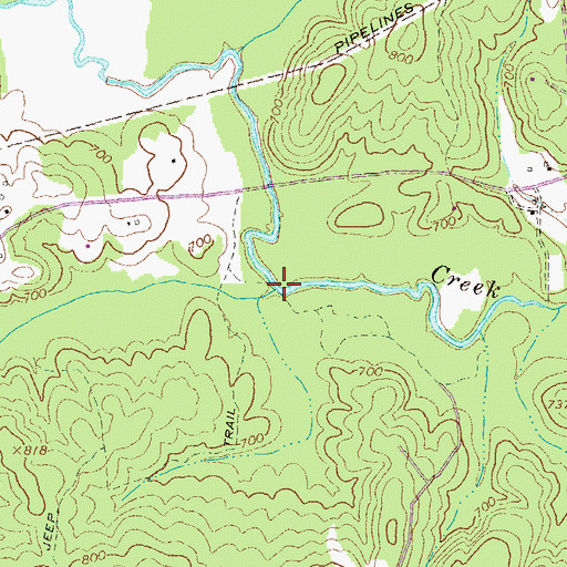Topographic Map of Tolieson Branch, GA