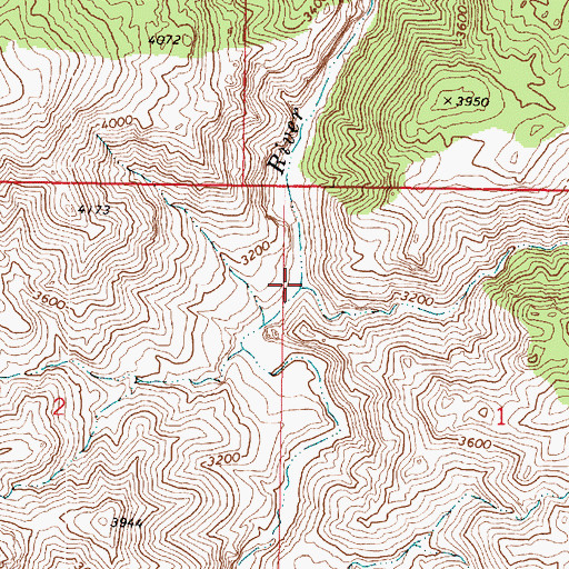 Topographic Map of Oak Creek, AZ