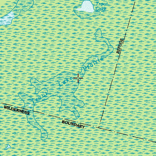 Topographic Map of Trout Lake Prairie, GA