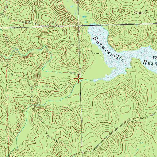 Topographic Map of Turner Creek, GA
