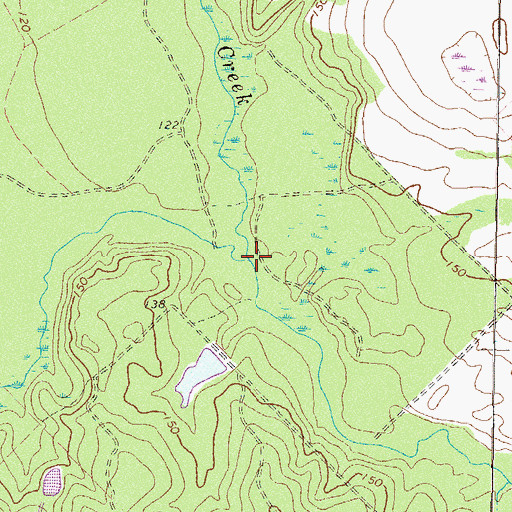 Topographic Map of Turnpike Creek, GA
