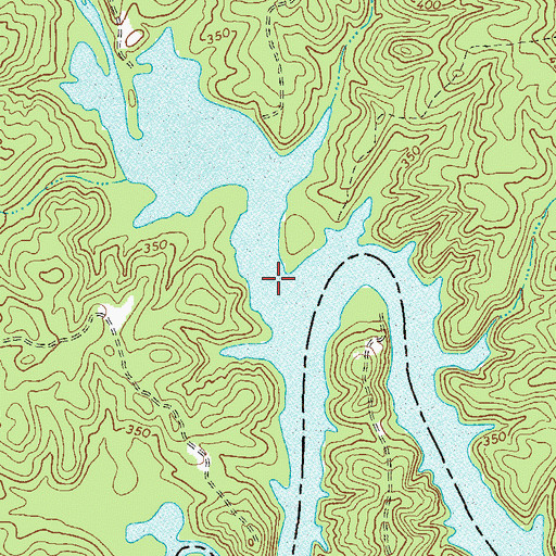 Topographic Map of Upton Creek, GA