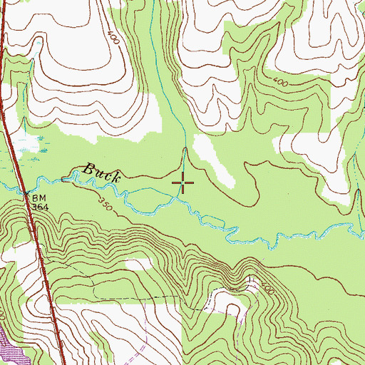 Topographic Map of Usry Creek, GA
