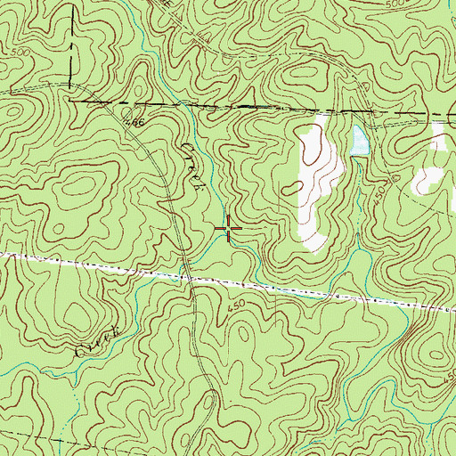 Topographic Map of Walnut Creek, GA
