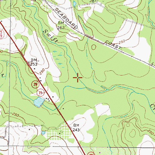 Topographic Map of Water Prong, GA
