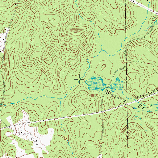 Topographic Map of Watson Branch, GA