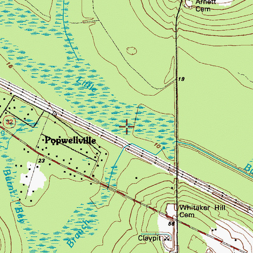 Topographic Map of Well Branch, GA
