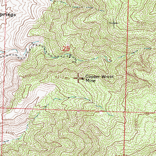 Topographic Map of Copper World Mine, AZ