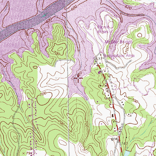 Topographic Map of West Point Lake, GA