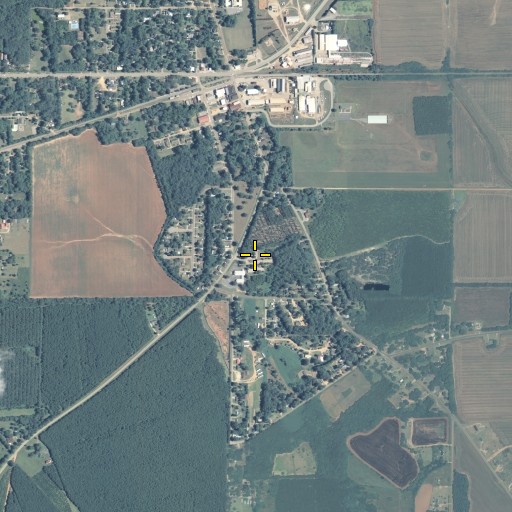 Aerial/Satellite Image of West Side School, GA