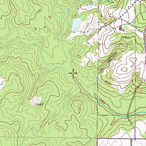 Topographic Map of Whites Creek, GA