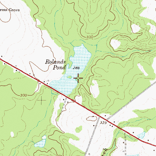 Topographic Map of Wildcat Branch, GA