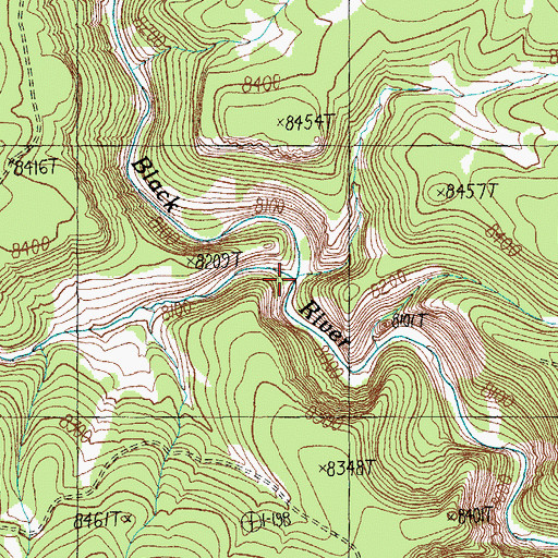 Topographic Map of Open Draw, AZ