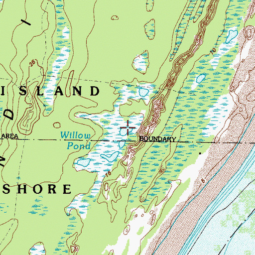 Topographic Map of Willow Pond, GA