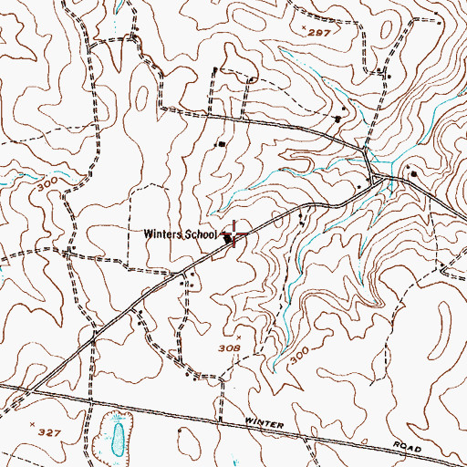 Topographic Map of Winters School (historical), GA