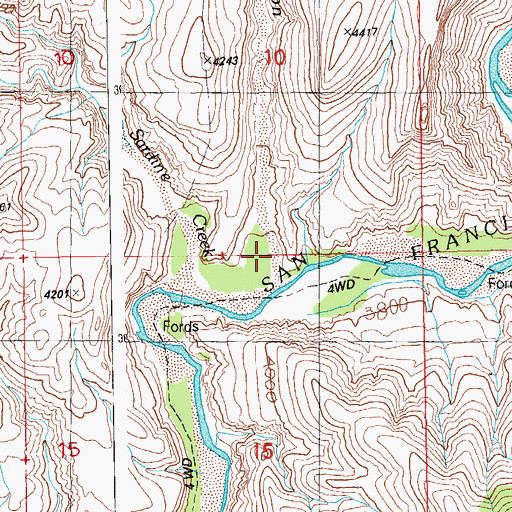Topographic Map of Orejana Canyon, AZ