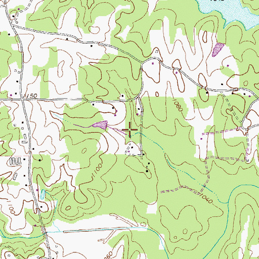 Topographic Map of Woodland Camp, GA