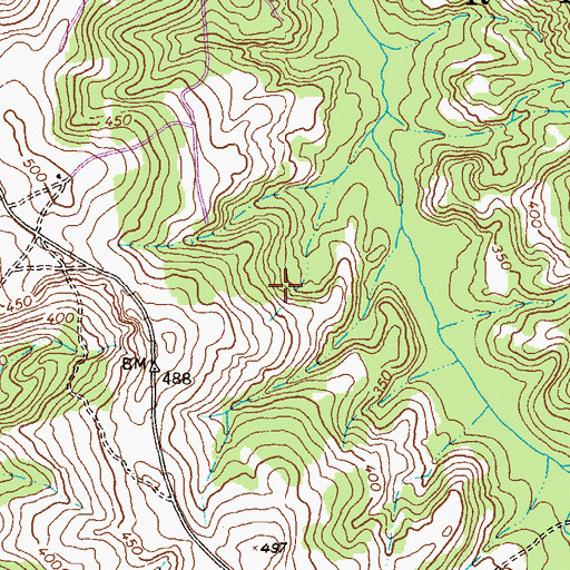Topographic Map of Woodruff Pond, GA