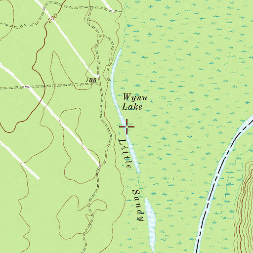 Topographic Map of Wynn Lake, GA