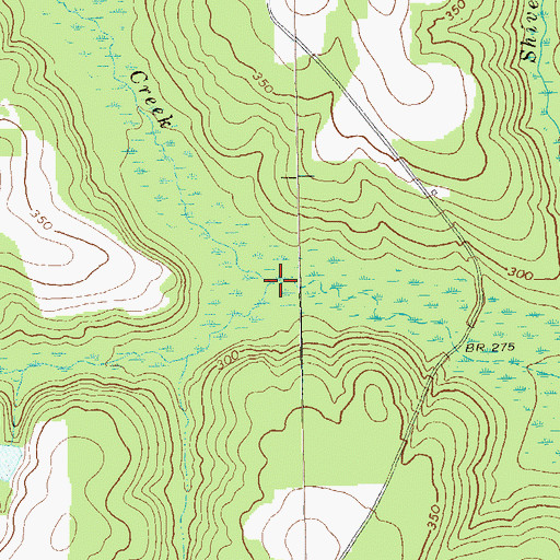 Topographic Map of Yankee Branch, GA