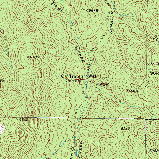 Topographic Map of Orr Trap Corral, AZ