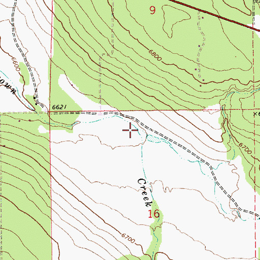 Topographic Map of Ortega Draw, AZ