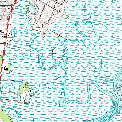 Topographic Map of Hog Crawl Creek, GA
