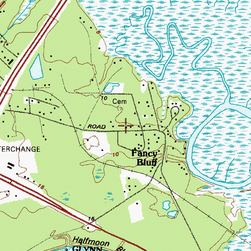 Topographic Map of First African Church, GA
