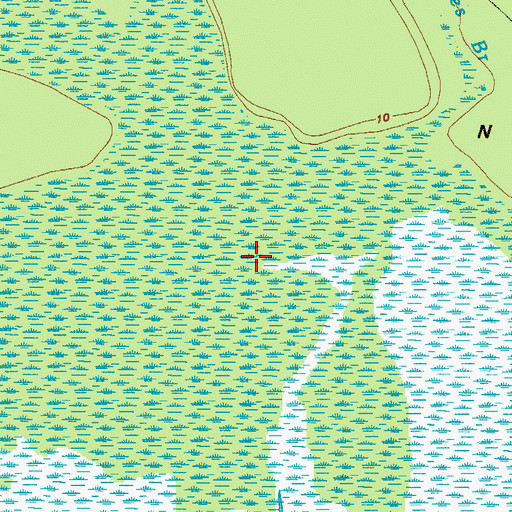Topographic Map of Wild Neck, GA