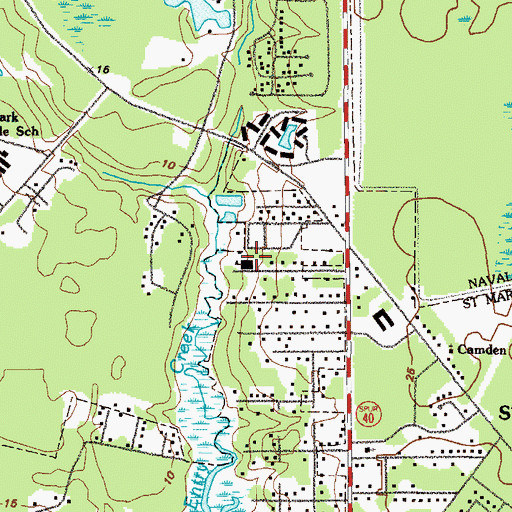 Topographic Map of New Hope Church, GA