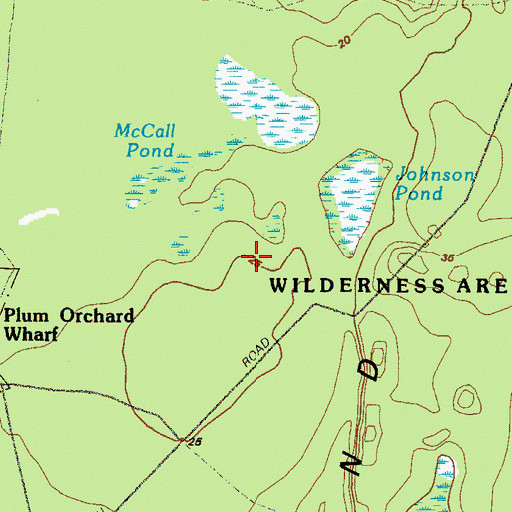 Topographic Map of Cumberland Island National Seashore, GA