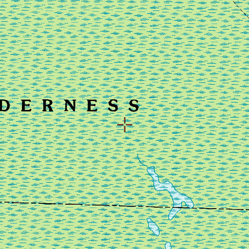 Topographic Map of Okefenokee National Wildlife Refuge, GA