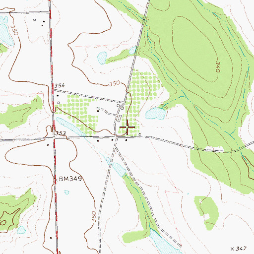 Topographic Map of Laney, GA